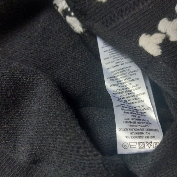 French Connection The Ella wool blend black and white knit sweater Medium M - Picture 9 of 9
